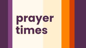 Screenshots of prayer times